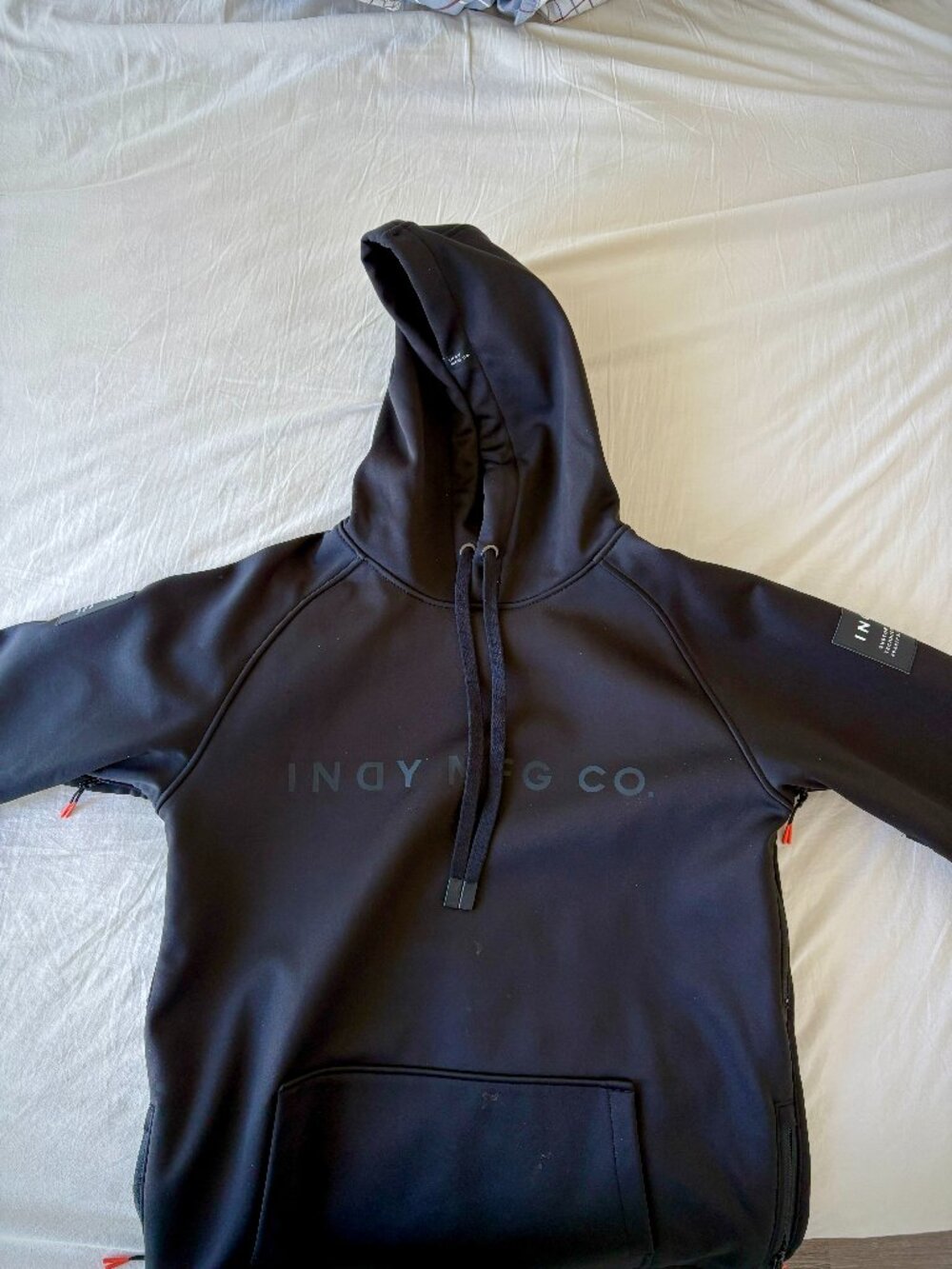 Men’s Waterproof Snowboard Hoodie Black M – INDY MFG Co. Tech Riding Hood